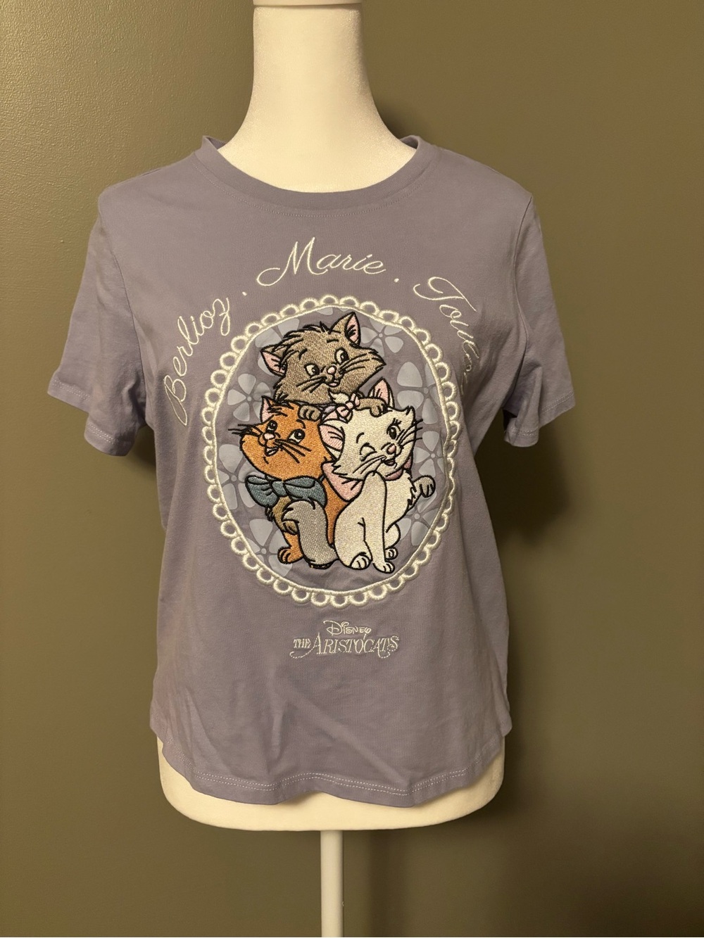 Disney Aristocats Embroidered Tee